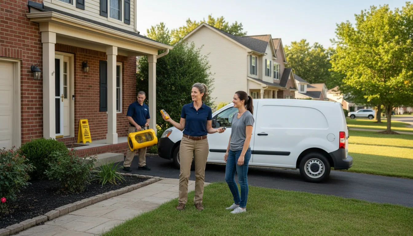 Water restoration image for Dehumidification And Cleanup Services in Highfalls, NC